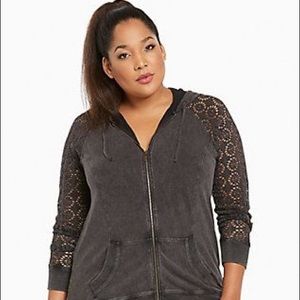 Torrid vintage lace hoodie
